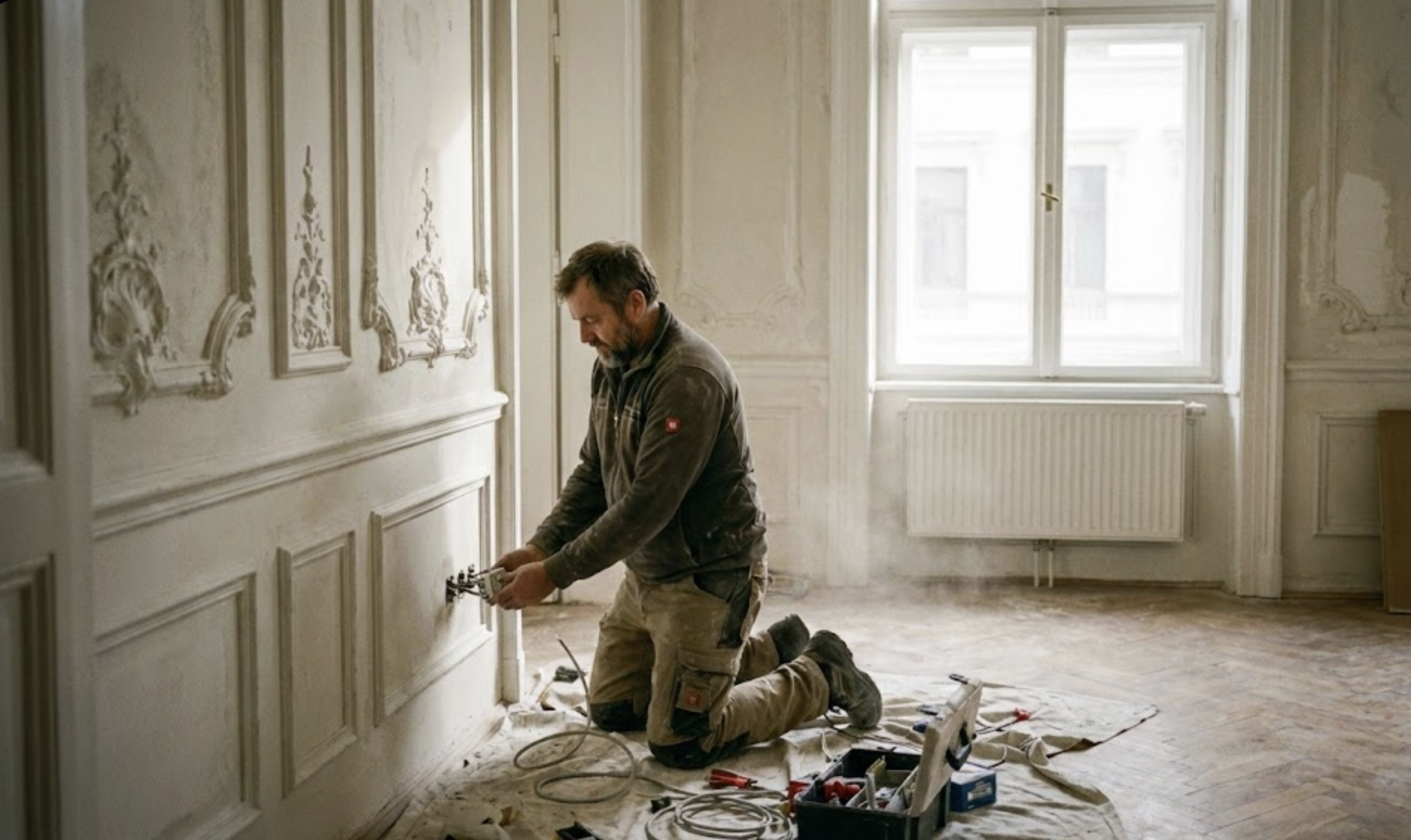 Handwerkerservice Mauerbach – Elektroinstallation im historischen Altbau